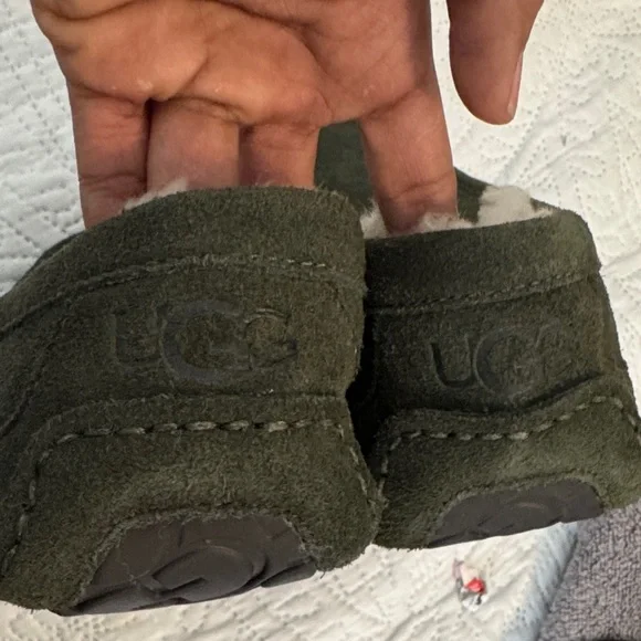 NEW UGG burnt Olive Suede men’s ASCOT Loafers size 11 - Picture 8 of 12